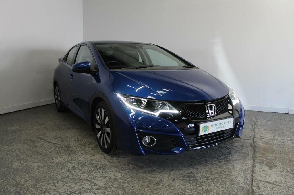 Honda Civic Hatchback 1.8 I-vtec Se Plus Navi Euro 6 YT65GXR Blue