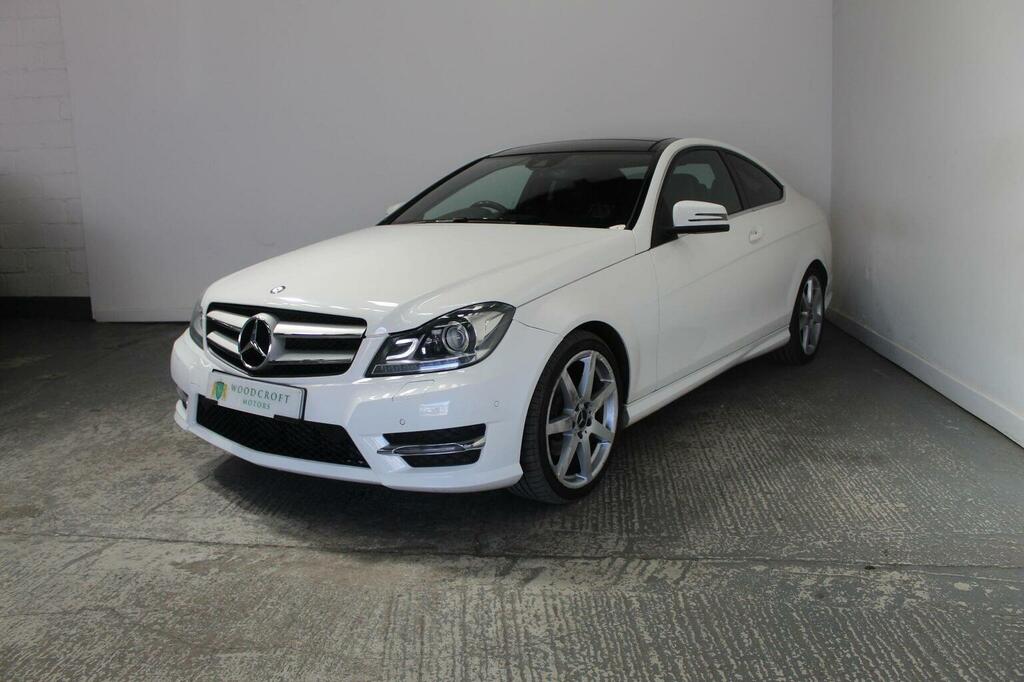 Mercedes-Benz C Class Coupe 2.1 C220 Cdi Amg Sport Edition G-tronic Eur BG64YZC White #2