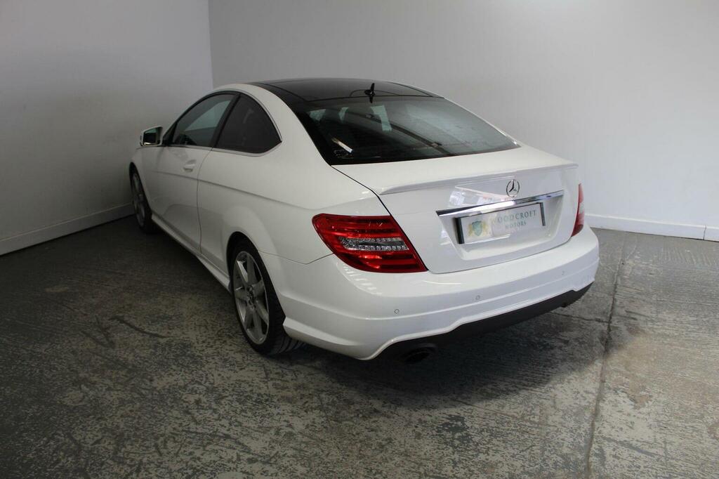 Mercedes-Benz C Class Coupe 2.1 C220 Cdi Amg Sport Edition G-tronic Eur BG64YZC White #5