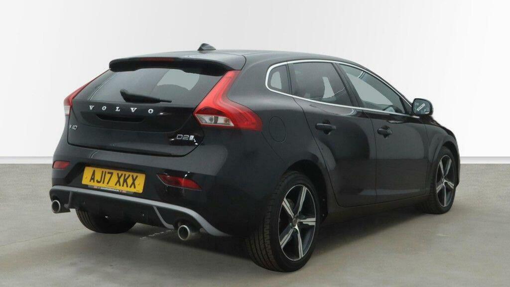 Volvo V40 Hatchback 2.0 D2 R-design Nav Plus Euro 6 Ss AJ17XKX Black #3