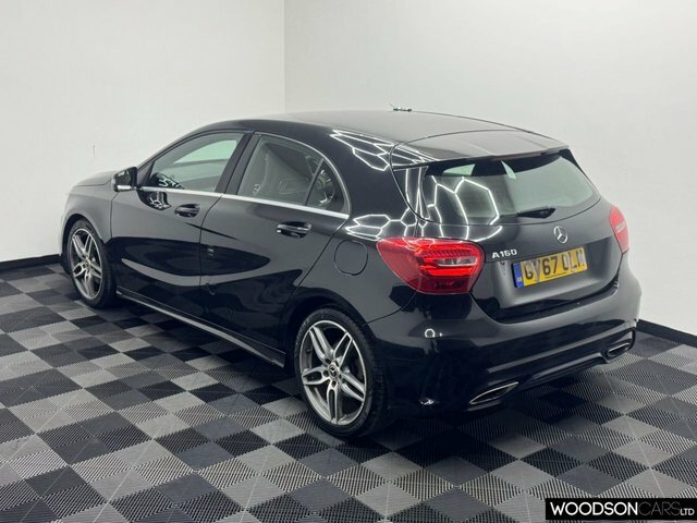 Mercedes-Benz A Class 2018 1.6 A160 Amg Line Hatchback GV67OLM Black #2