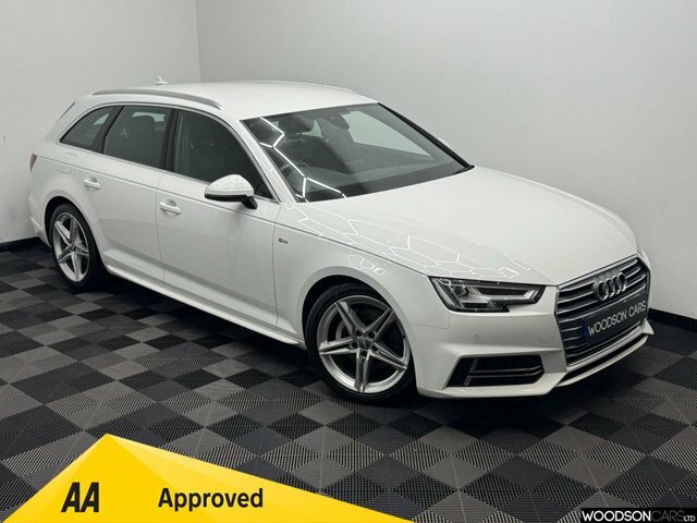 Audi A4 Avant 2018 2.0 Tdi Ultra S Line Estate S Tron White