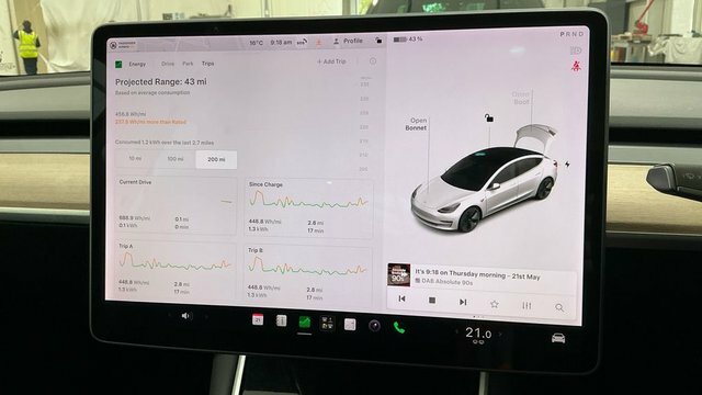 Tesla Model 3 2019 Standard Range Plus Saloon ML69LHT White #5