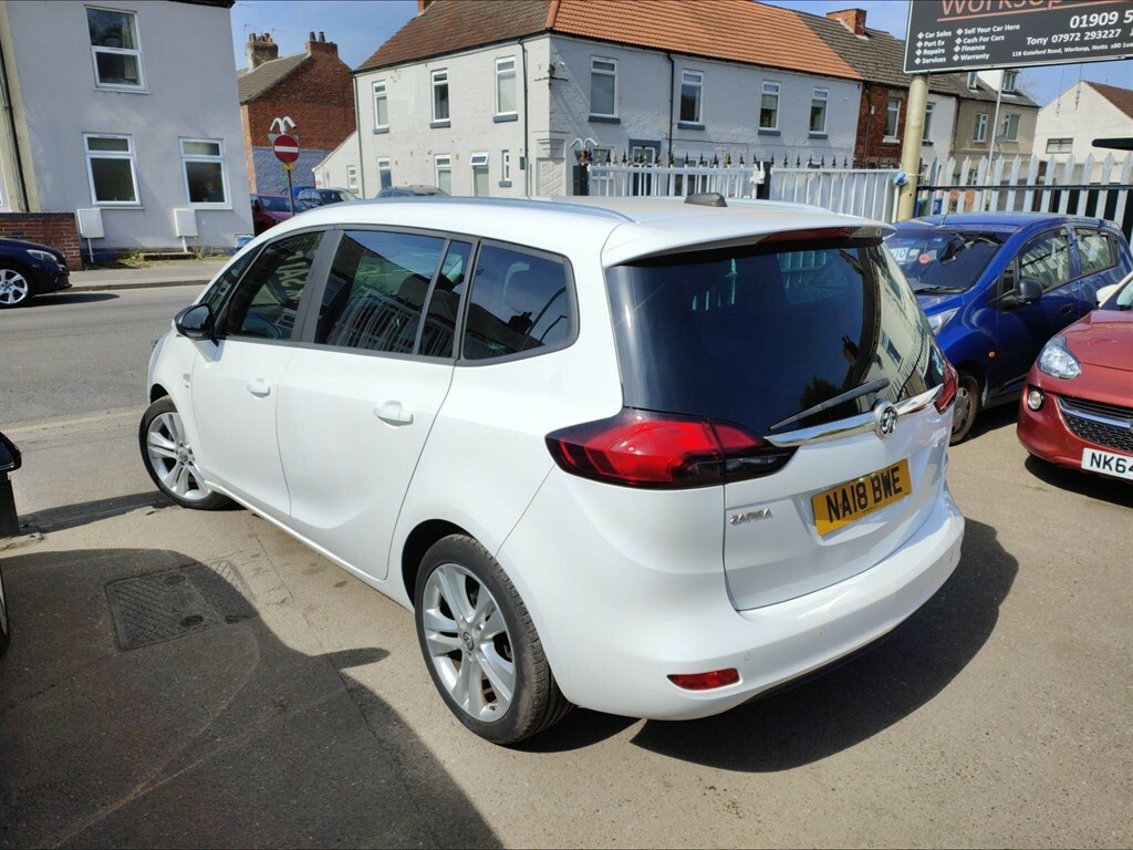 Vauxhall Zafira Tourer 1.4I Turbo Sri Nav Euro 6 NA18BWE White #5
