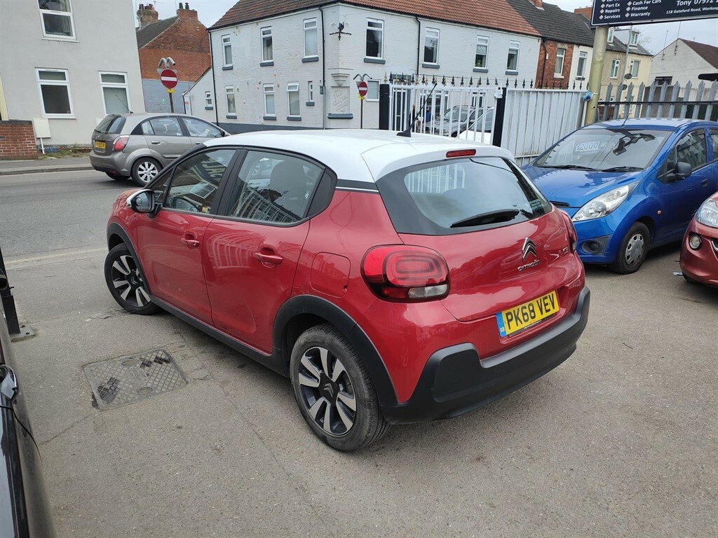 Citroen C3 1.2 Puretech Feel Euro 6 PK68VEV Red #4