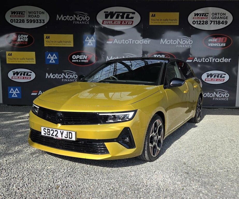Vauxhall Astra 1.2L Gs Line Yellow