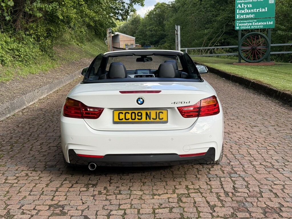 BMW 4 Series 2.0 420D M Sport Convertible CC09NJC White #5