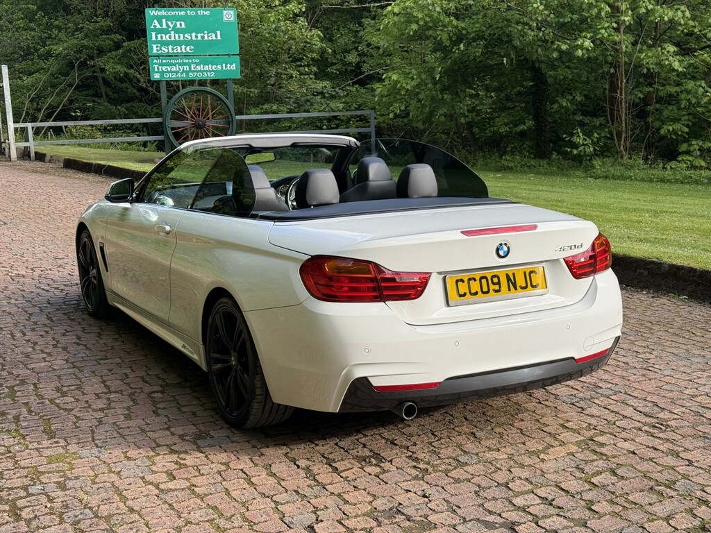 BMW 4 Series 2.0 420D M Sport Convertible CC09NJC White #6