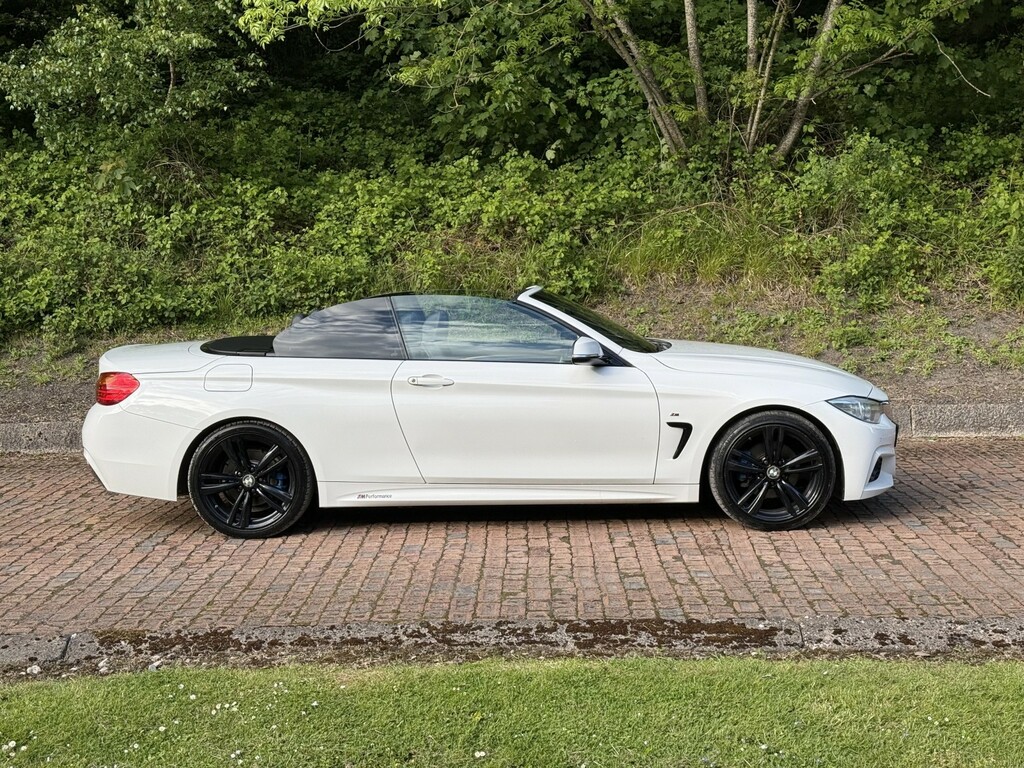 BMW 4 Series 2.0 420D M Sport Convertible CC09NJC White #3
