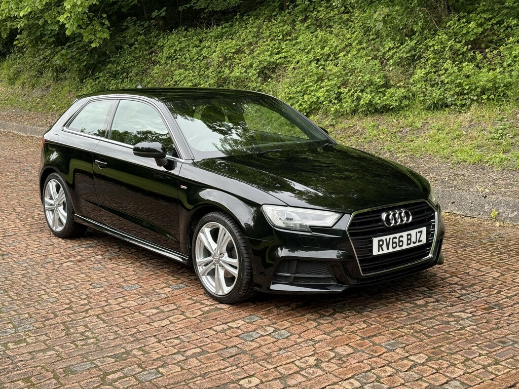 Audi A3 2.0 Tdi S Line RV66BJZ Black #6