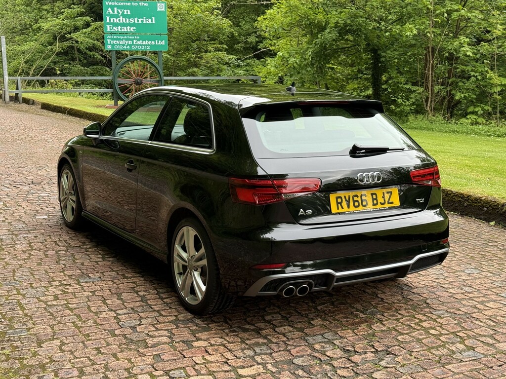 Audi A3 2.0 Tdi S Line RV66BJZ Black #5