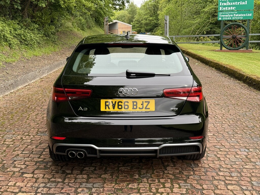 Audi A3 2.0 Tdi S Line RV66BJZ Black #4
