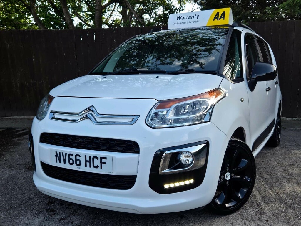 Citroen C3 Picasso 1.6 Bluehdi Platinum Euro 6 NV66HCF White #3