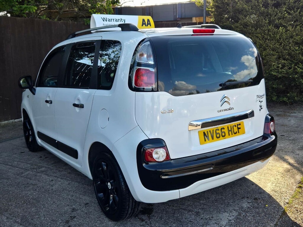 Citroen C3 Picasso 1.6 Bluehdi Platinum Euro 6 NV66HCF White #4