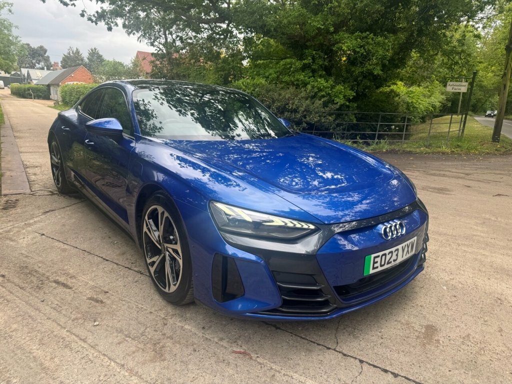 Audi E Tron GT Saloon EO23YXW Blue #2