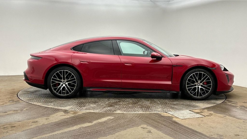 Porsche Taycan Saloon SH71JZM Red #3