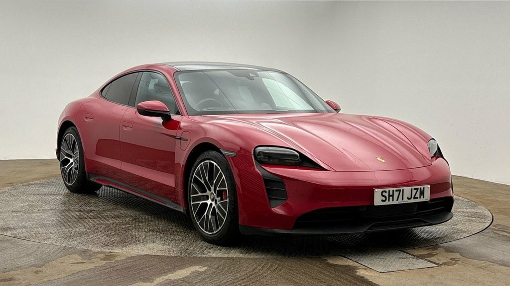 Porsche Taycan Saloon Red