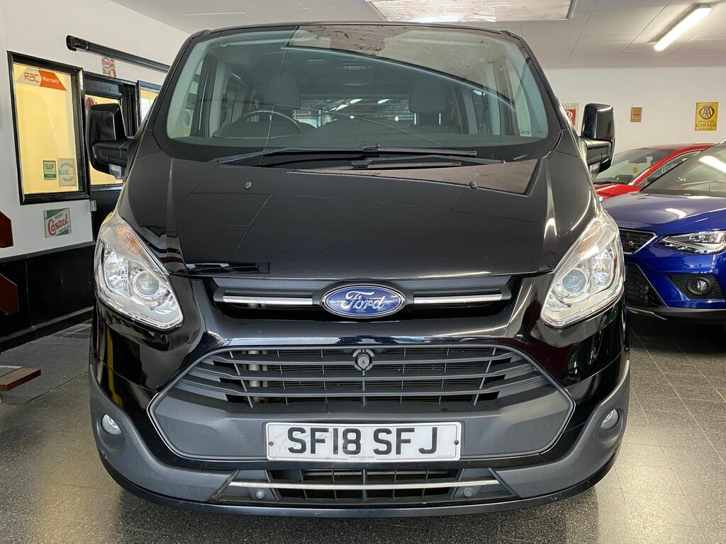 Ford Tourneo Custom 2.0 310 Ecoblue Titanium Minibus Double Cab Di Black #5