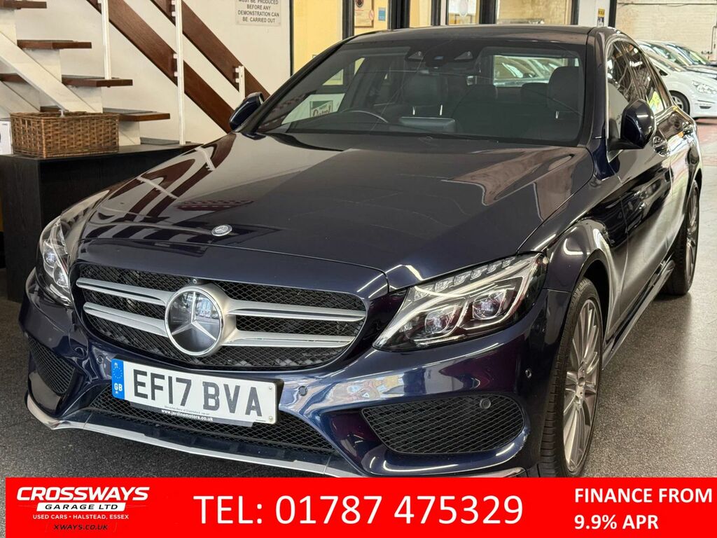 Mercedes-Benz C Class 2.0 C200 Amg Line Premium Plus Saloon Blue