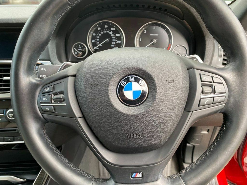 BMW X3 2.0 20D M Sport Suv Xdrive Euro 6 AX16TWD Red #2