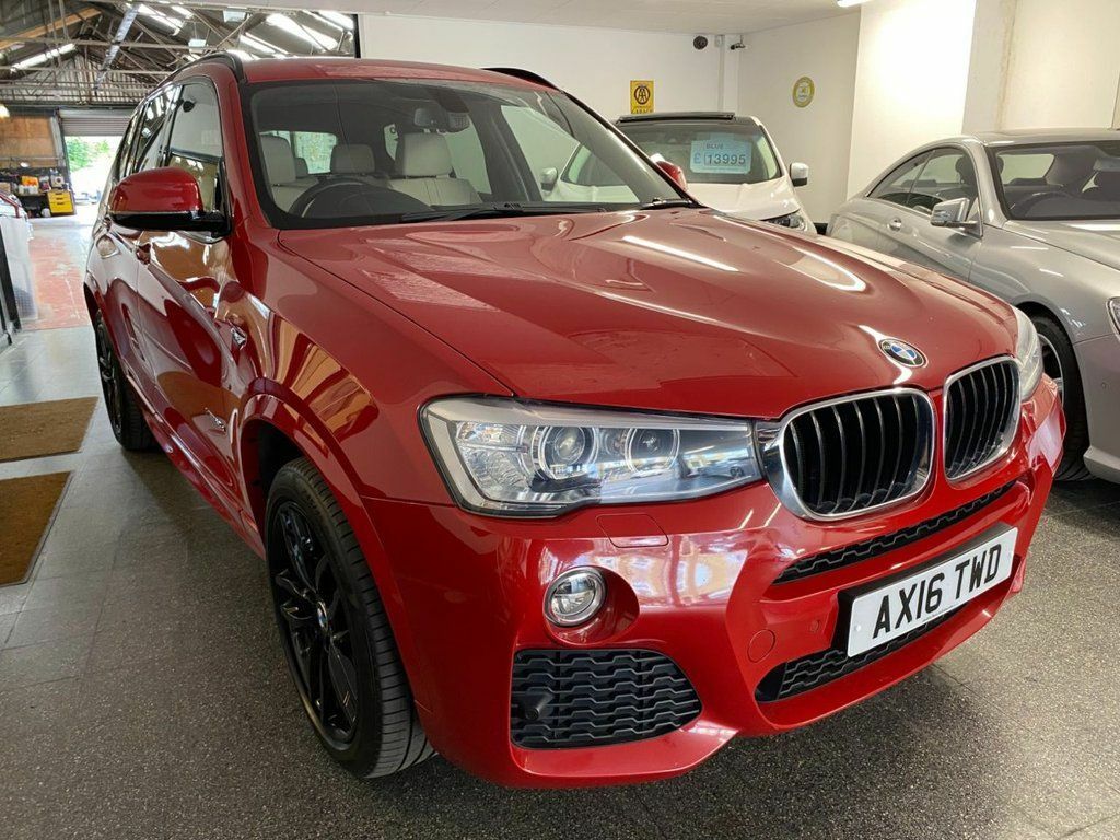 BMW X3 2.0 20D M Sport Suv Xdrive Euro 6 AX16TWD Red #5