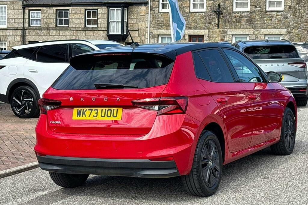 Skoda Fabia 1.0 Tsi Colour Edition Hatchback WK73UOU Red #3