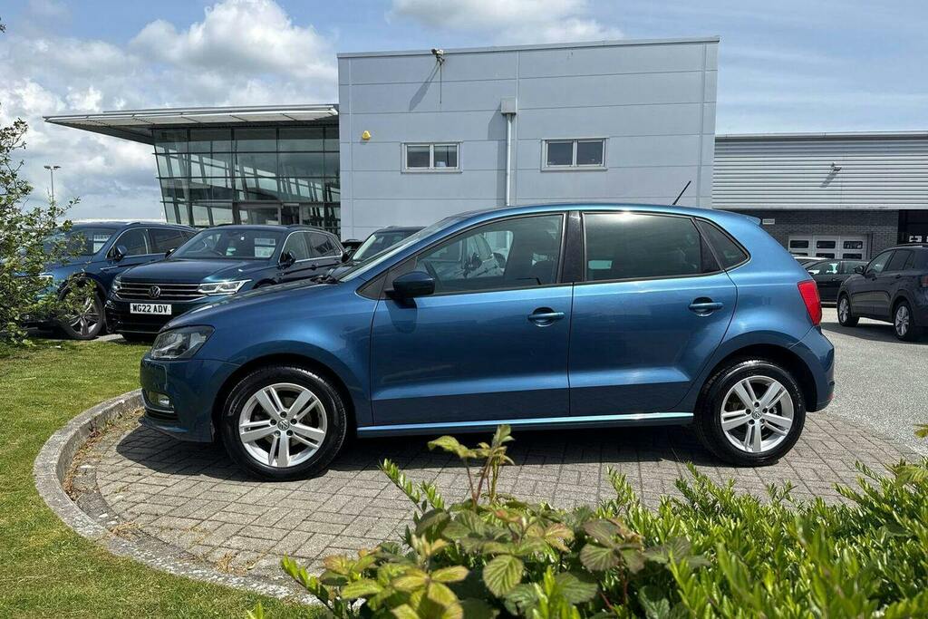 Volkswagen Polo 1.2 Tsi Bluemotion Tech Match Hatchback WK66UZF Blue #6