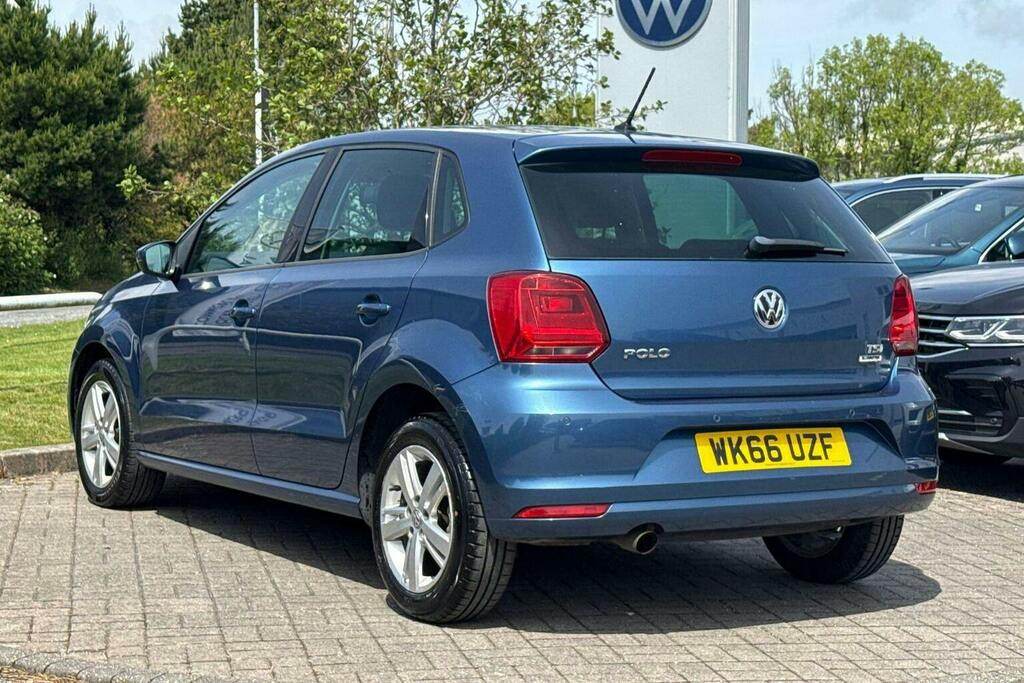 Volkswagen Polo 1.2 Tsi Bluemotion Tech Match Hatchback WK66UZF Blue #5