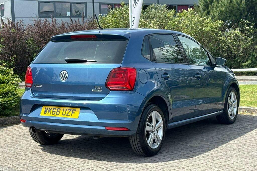 Volkswagen Polo 1.2 Tsi Bluemotion Tech Match Hatchback WK66UZF Blue #3