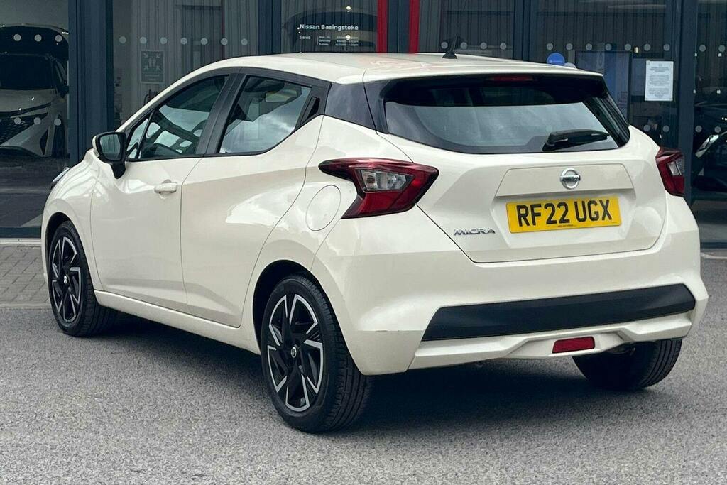 Nissan Micra 1.0 Ig T Acenta Hatchback RF22UGX White #5