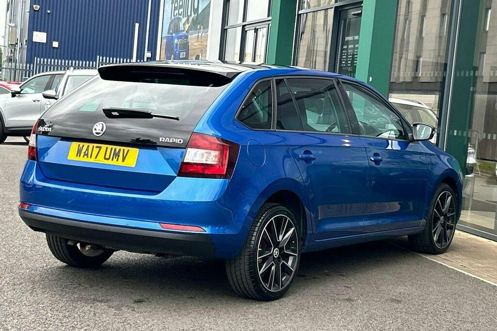 Skoda Rapid Spaceback 1.2 Tsi Se Sport Hatchback Blue #3