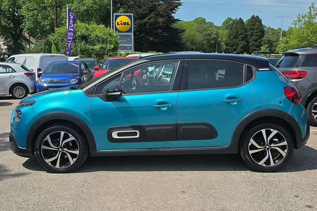 Citroen C3 1.2 Puretech Shine Plus Hatchback Eat6 PJ23FKL Blue #6