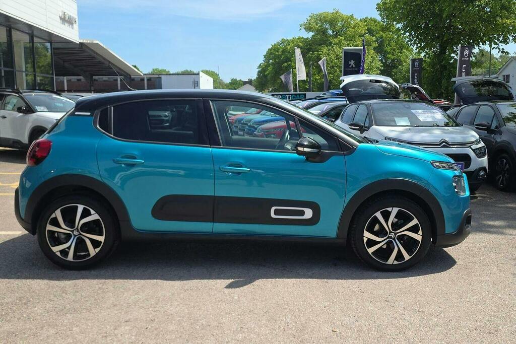 Citroen C3 1.2 Puretech Shine Plus Hatchback Eat6 PJ23FKL Blue #2