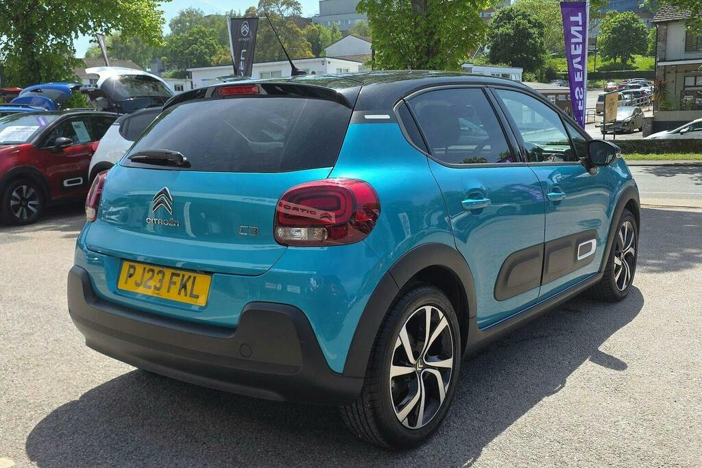Citroen C3 1.2 Puretech Shine Plus Hatchback Eat6 PJ23FKL Blue #3