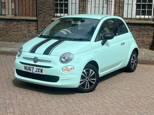 Fiat 500 2017 1.2 Pop Hatchback Euro 6 S NU67JXW Green #3