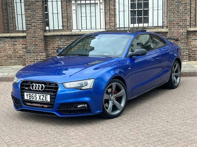 Audi A5 2015 2.0 Tdi Black Edition Plus Coupe S YB65XZE Blue #4