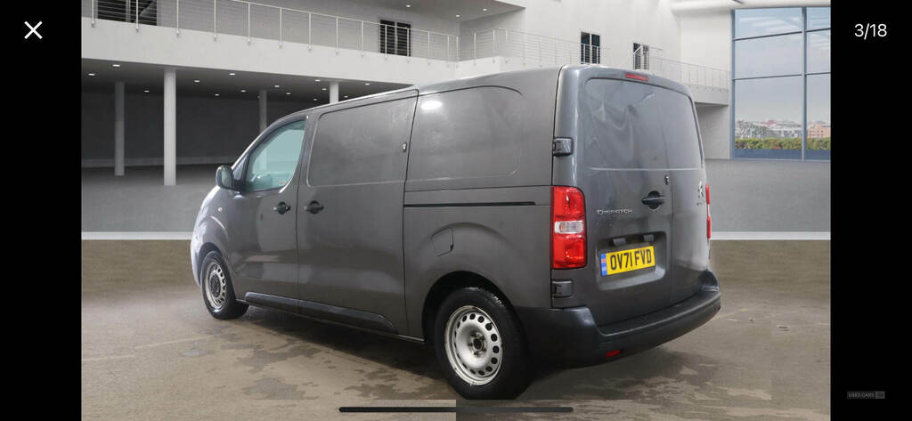 Citroen Dispatch 1000 1.5 Bluehdi 100 Van Enterprise Pro OV71FVD Grey #3