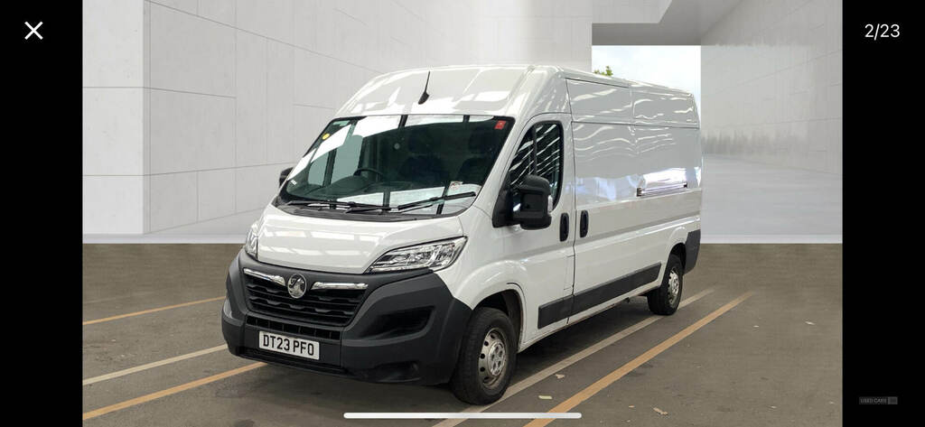 Vauxhall Movano 2.2 Turbo D 140Ps H2 Van Prime DT23PFO White #2