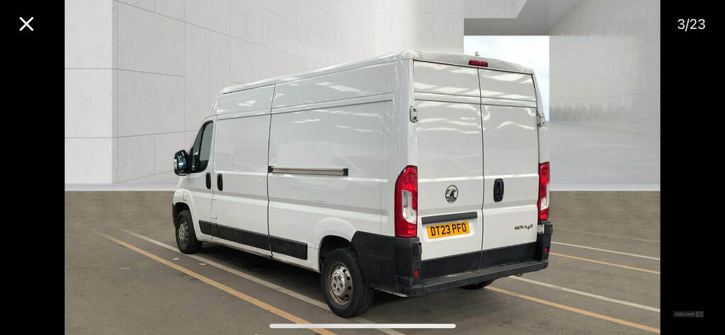 Vauxhall Movano 2.2 Turbo D 140Ps H2 Van Prime DT23PFO White #3