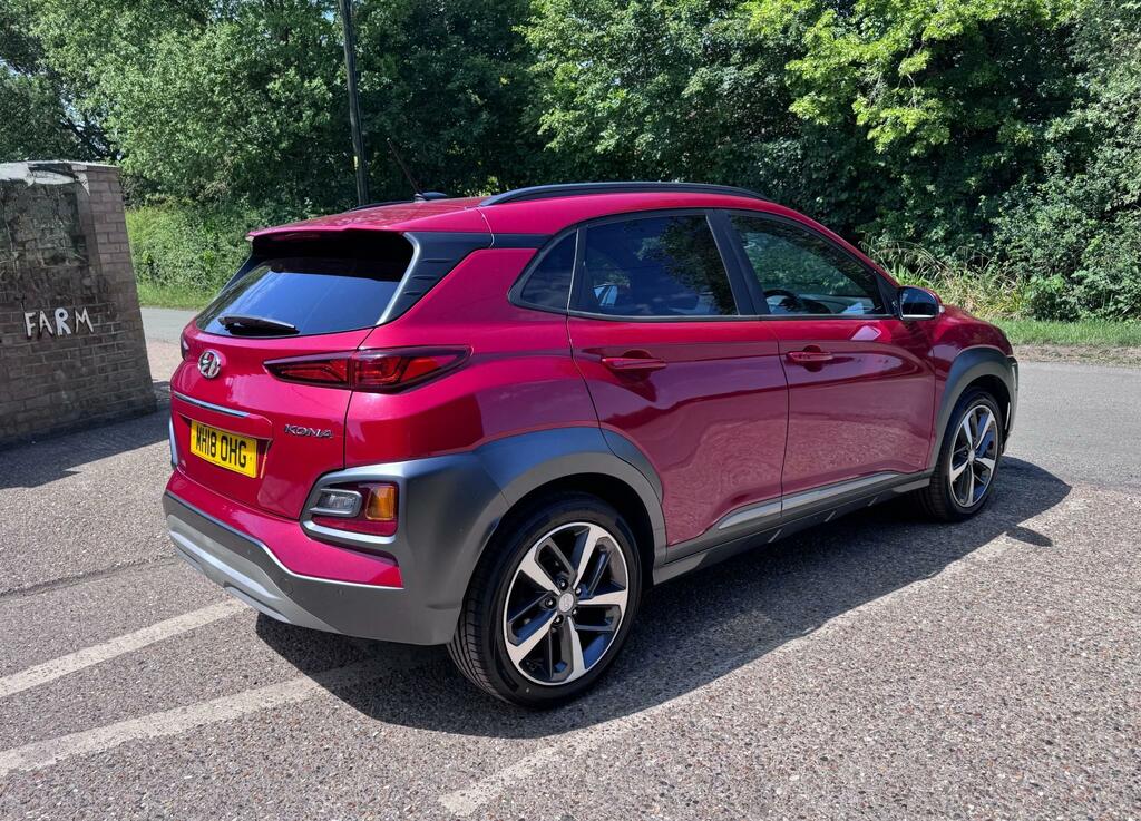 Hyundai Kona 1.0 T-gdi Blue Drive Premium Se Suv MH18OHG Red #5