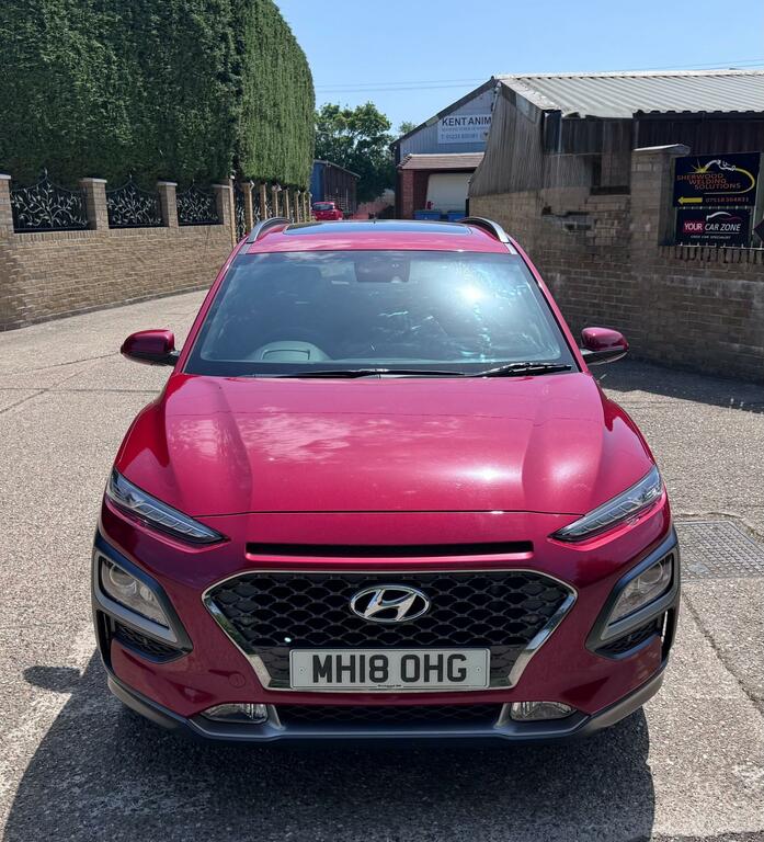 Hyundai Kona 1.0 T-gdi Blue Drive Premium Se Suv MH18OHG Red #3