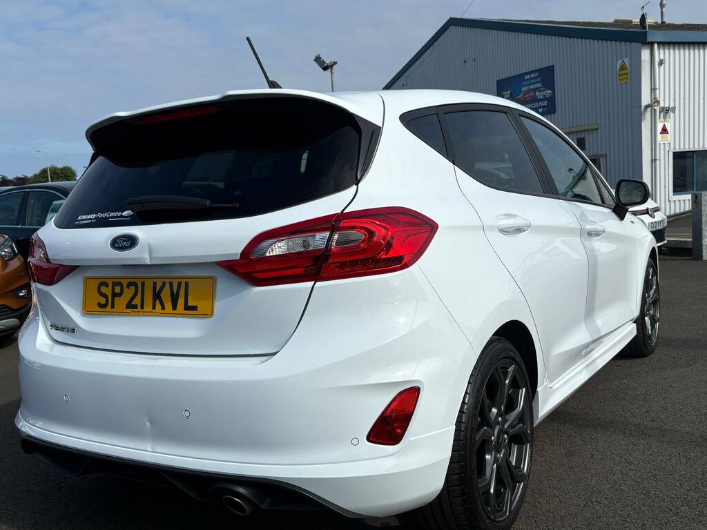 Ford Fiesta 1.0T Ecoboost St-line Edition Hatchback SP21KVL White #6