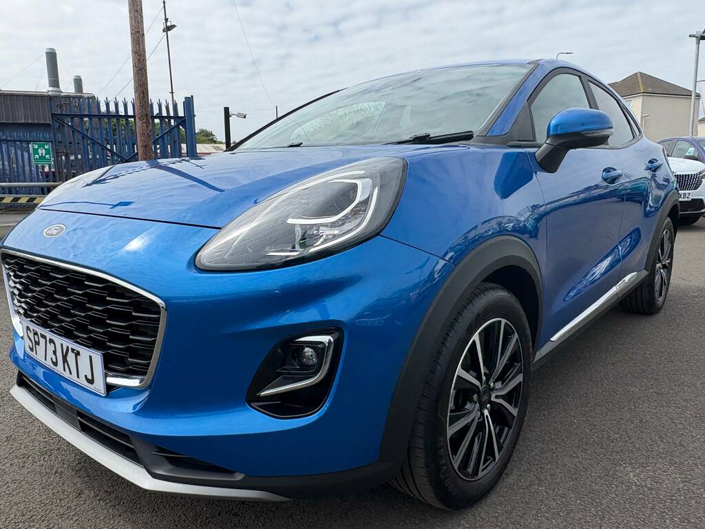 Ford Puma 1.0 Ecoboost Hybrid Mhev Titanium SP73KTJ Blue #3