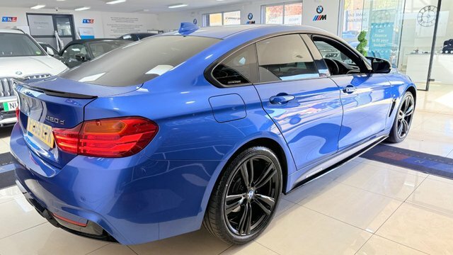 BMW 4 Series Gran Coupe 2.0 420D M Sport FG65EPK Blue #4