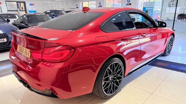 BMW 4 Series 2.0 420D M Sport YD68BGV Red #5