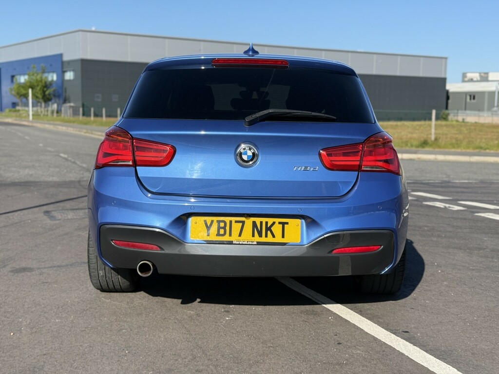 BMW 1 Series Hatchback 2.0 118D M Sport 5-Door 2017 YB17NKT Blue #6