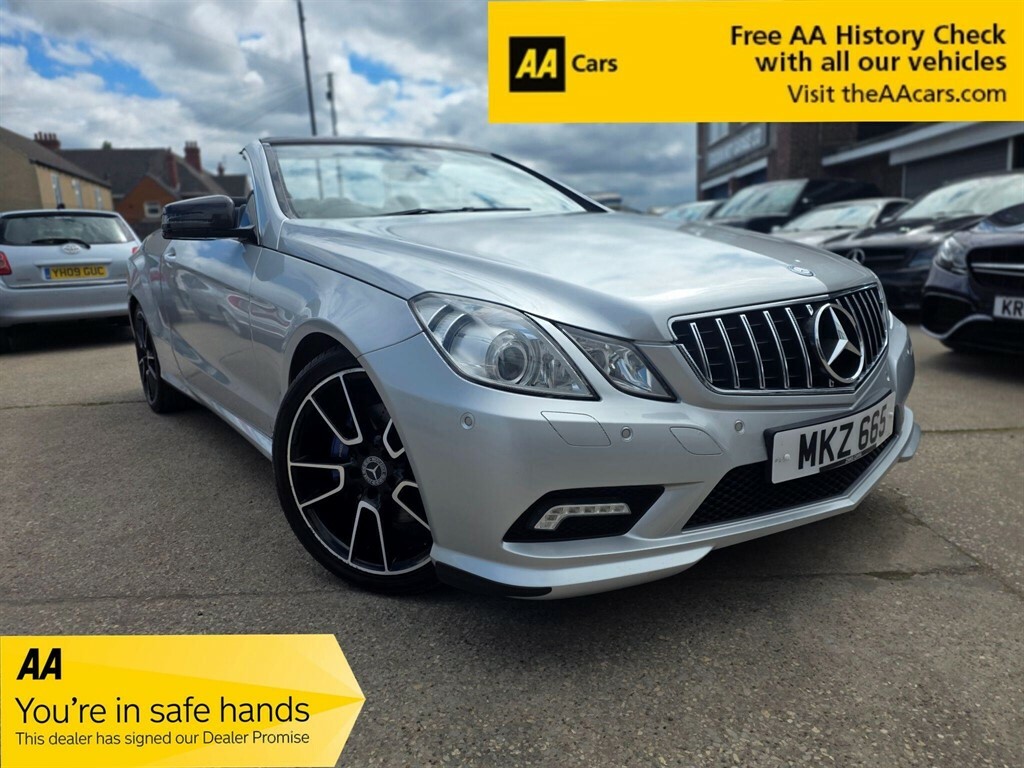 Mercedes-Benz E Class 2.1 Cdi Blueefficiency Sport Cabriolet G-tronic E Silver