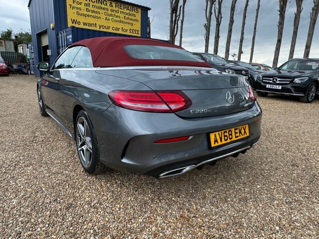 Mercedes-Benz C Class 2.0 C220d Amg Line Premium Cabriolet AV68EKX Grey #5