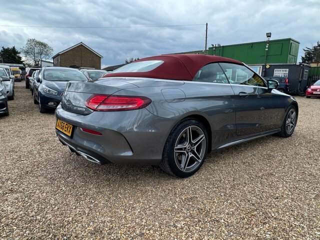 Mercedes-Benz C Class 2.0 C220d Amg Line Premium Cabriolet AV68EKX Grey #6