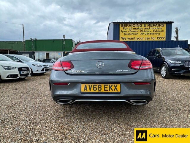 Mercedes-Benz C Class 2.0 C220d Amg Line Premium Cabriolet AV68EKX Grey #4